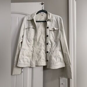 Calvin Klein Women's Cream Utility Jacket